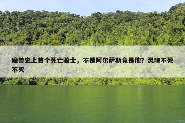 魔兽史上首个死亡骑士，不是阿尔萨斯竟是他？灵魂不死不灭